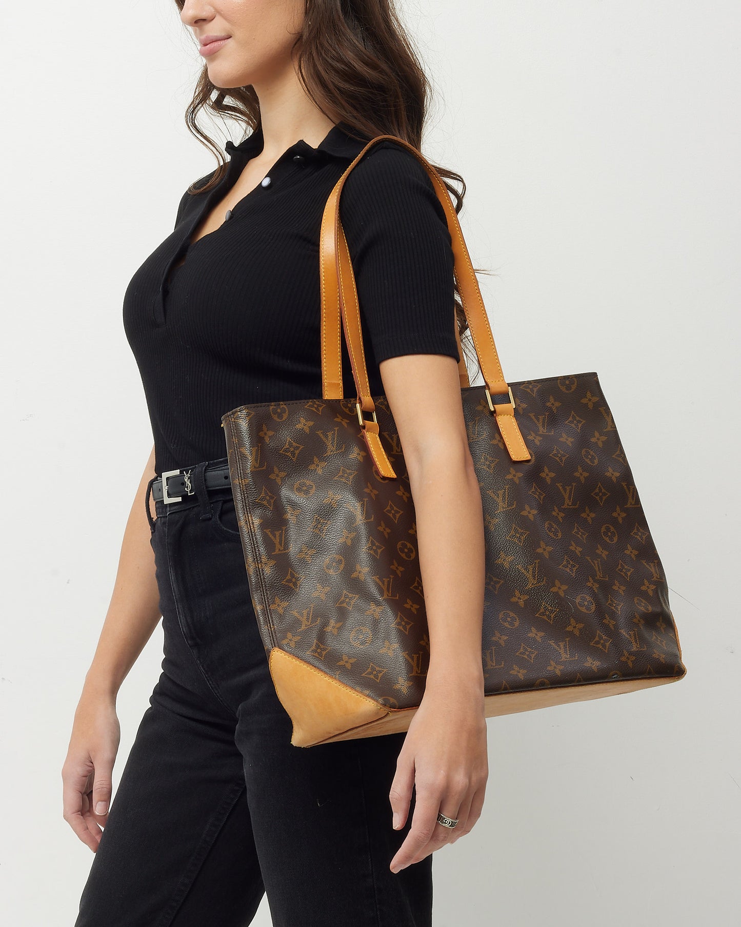 Louis Vuitton Monogram Canvas Cabas Alto Shoulder Tote Bag
