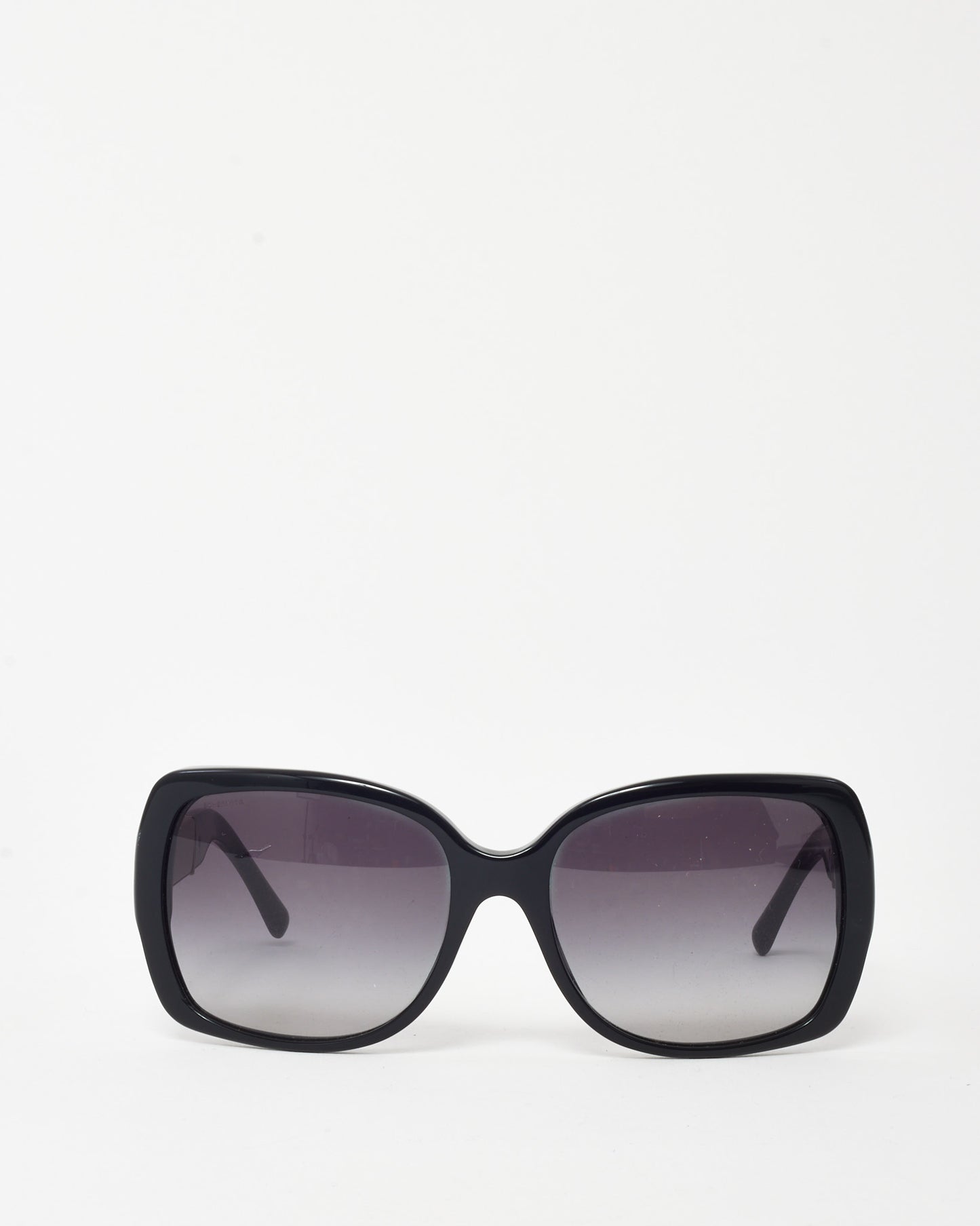 Burberry Black and Check Sides Square BE4160 Sunglasses