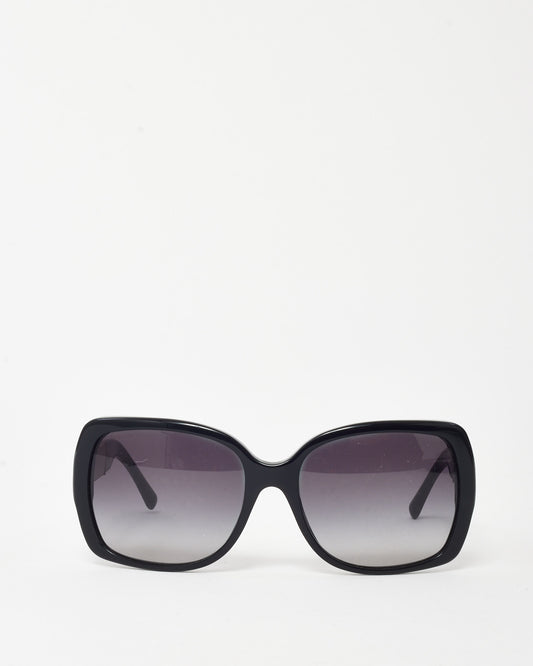 Burberry Black and Check Sides Square BE4160 Sunglasses