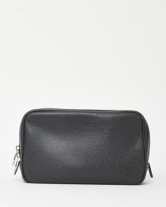 Louis Vuitton Charcoal Grey Taiga Leather Toiletry Pouch GM