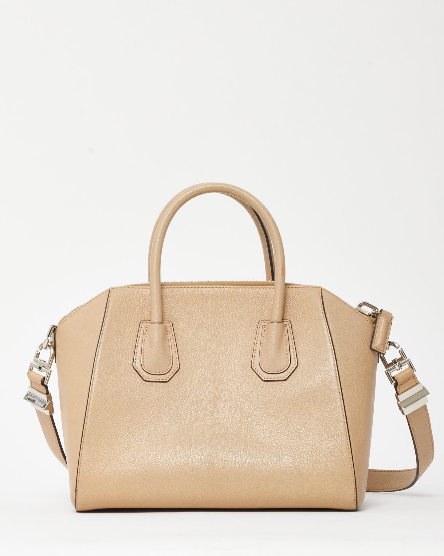 Givenchy Beige Pebbled Leather Medium Antigona Bag