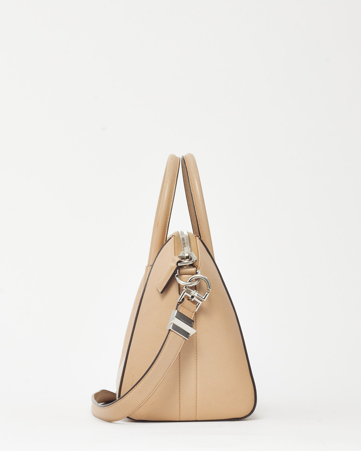 Givenchy Beige Pebbled Leather Medium Antigona Bag