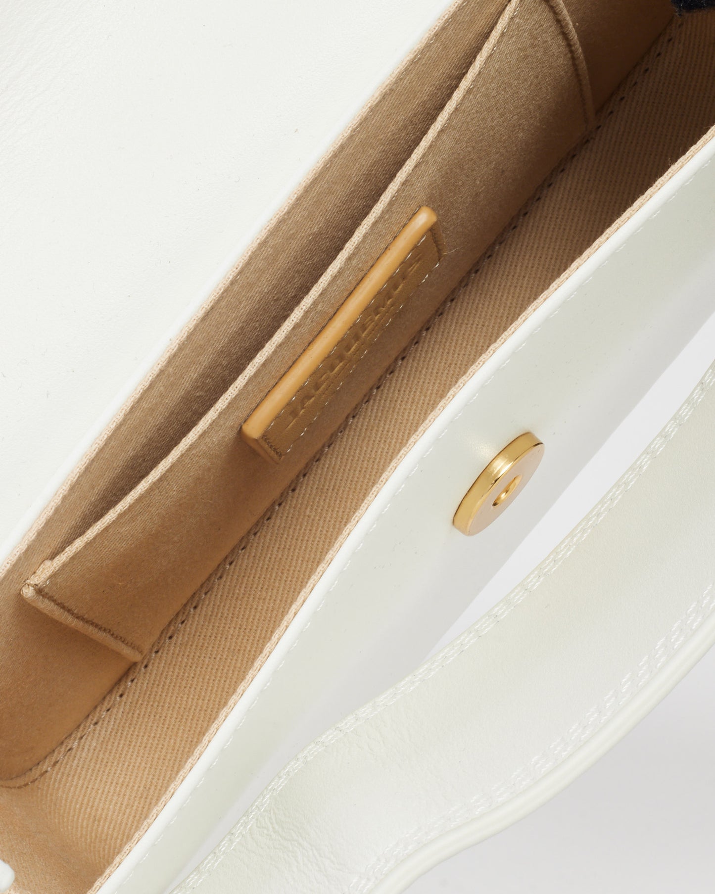 Jacquemus White Leather Le Carinu Shoulder Bag