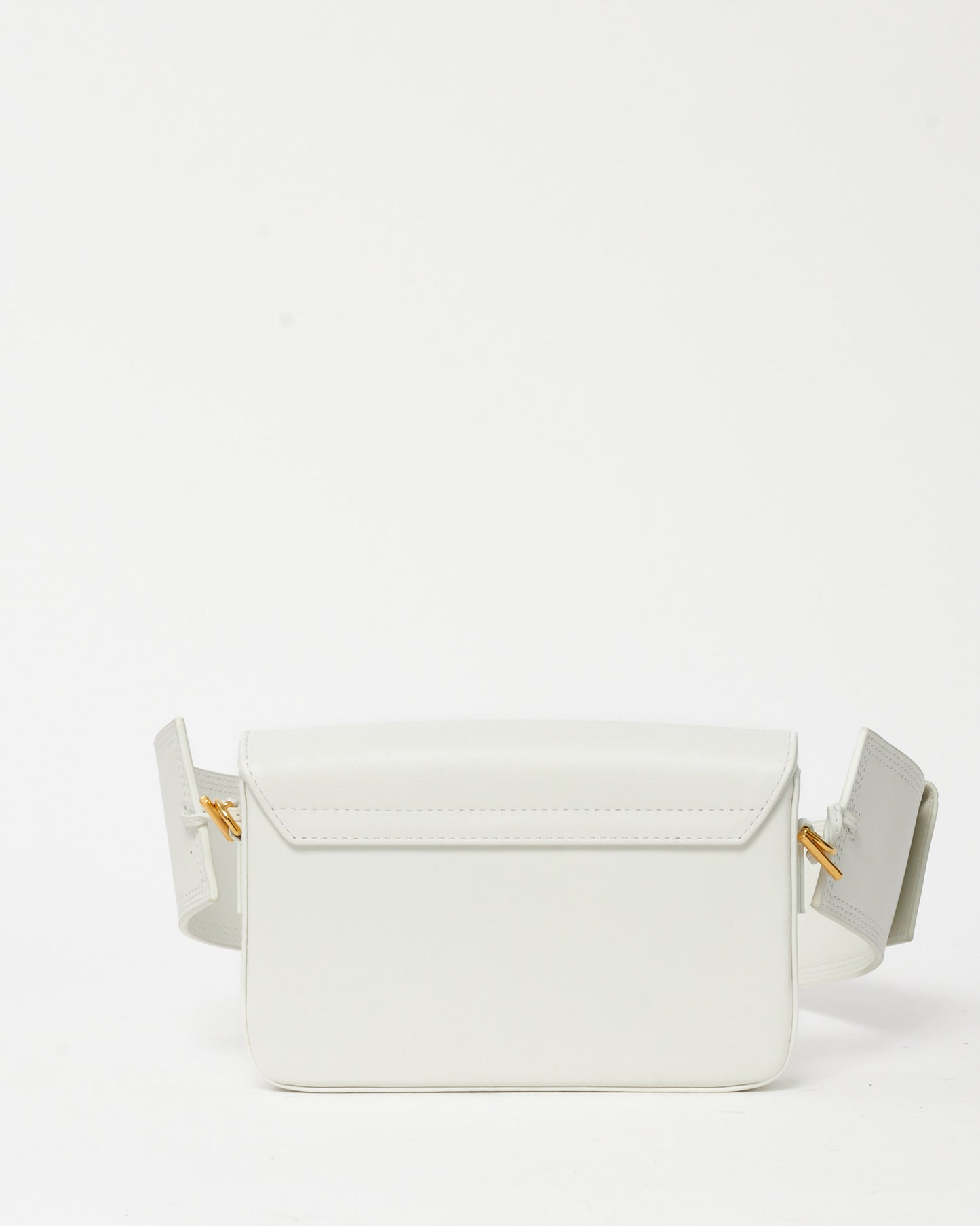 Jacquemus White Leather Le Carinu Shoulder Bag