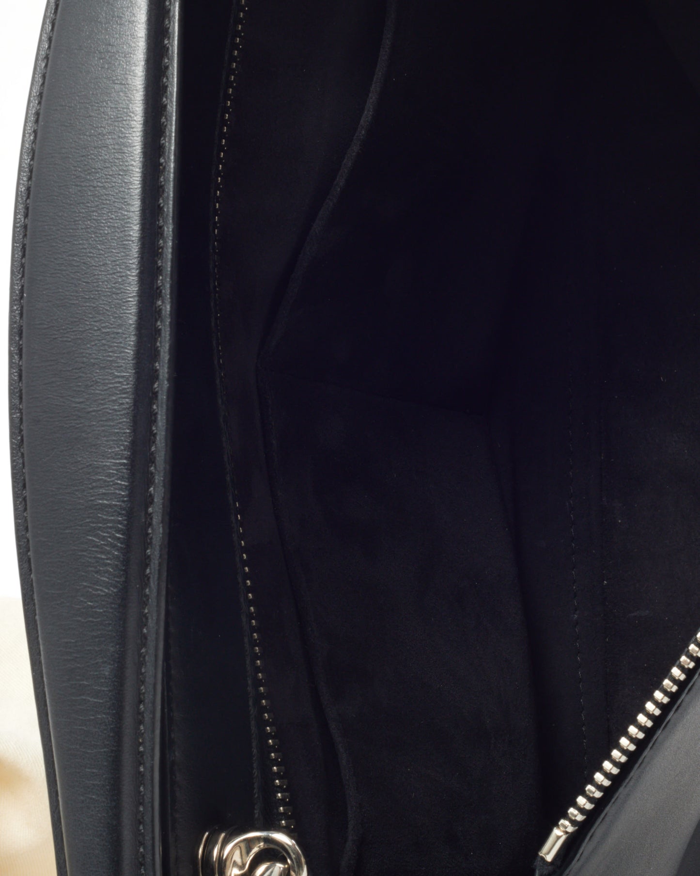 Fendi Black Vitello Baltico Dolce Shiny Nappa Lace Up DotCom Satchel Bag with Strap