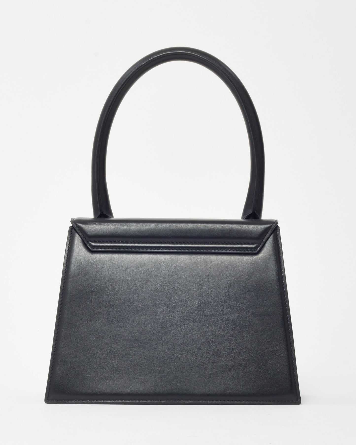 Jacquemus Black Leather "Le Grand Chiquito" Bag w/ Strap