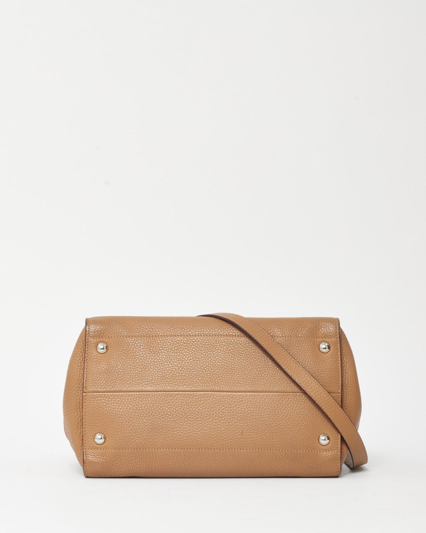 Prada Beige Vitello Daino Leather 2Way Tote with Strap