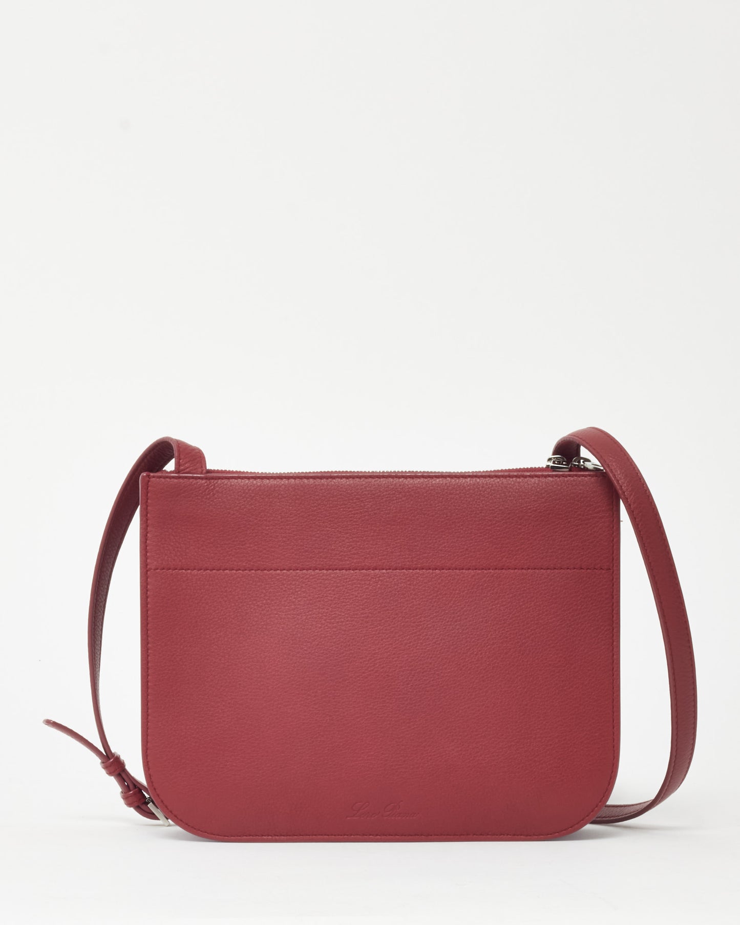 Loro Piana Red Calfskin Leather My Way P Crossbody Bag