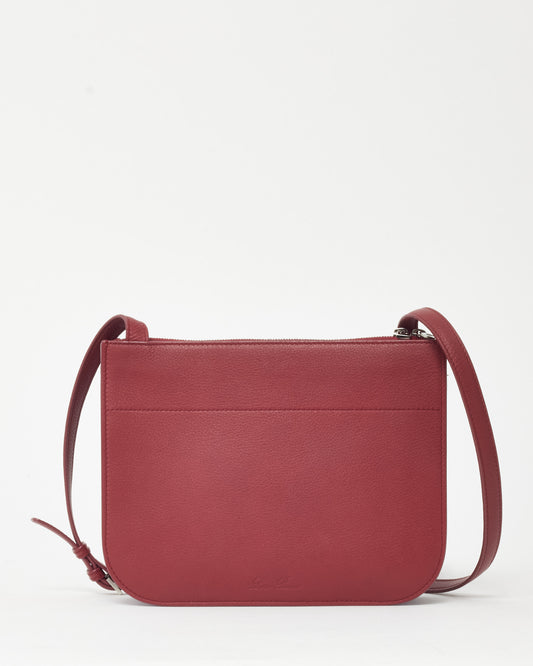 Loro Piana Red Calfskin Leather My Way P Crossbody Bag