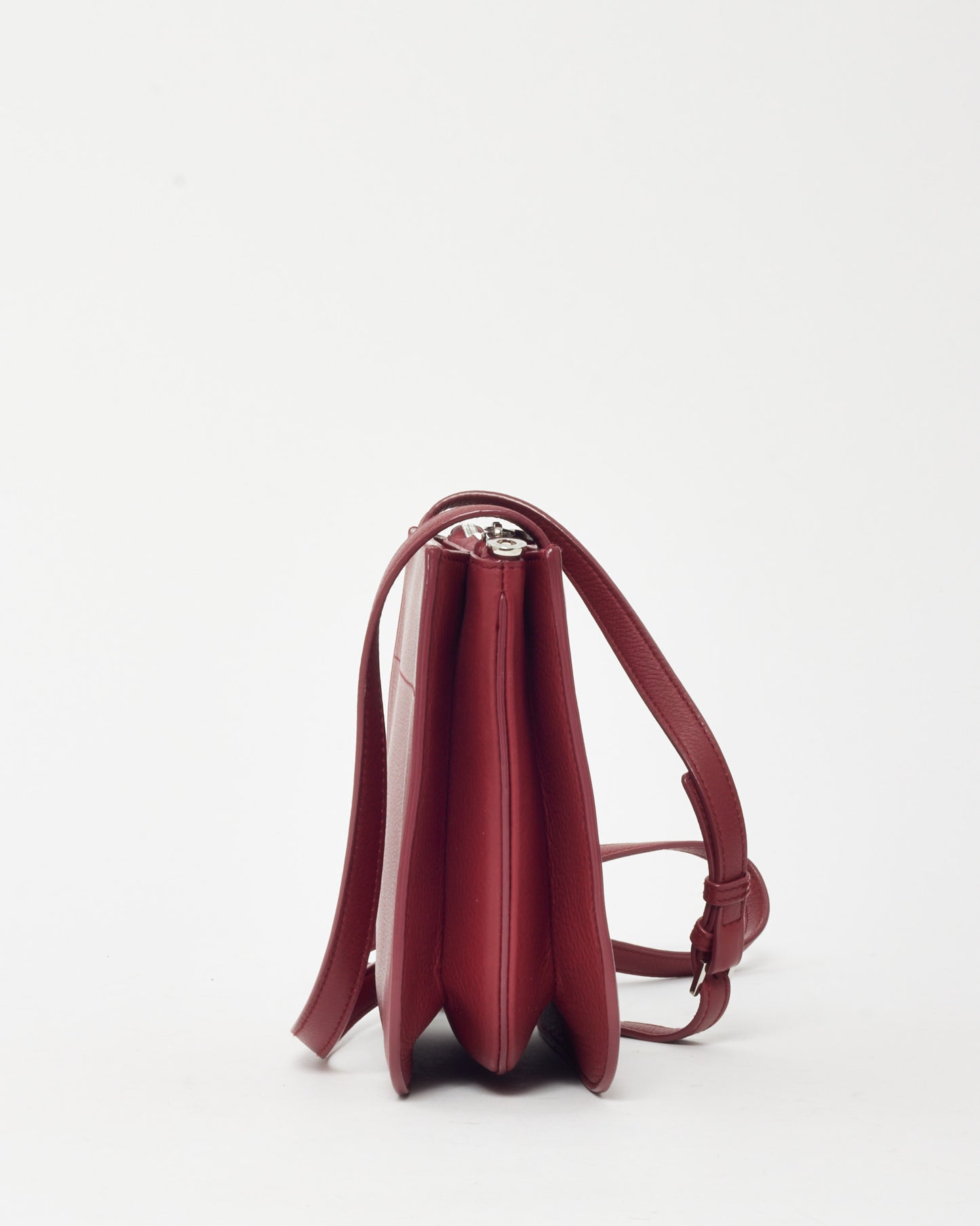 Loro Piana Red Calfskin Leather My Way P Crossbody Bag