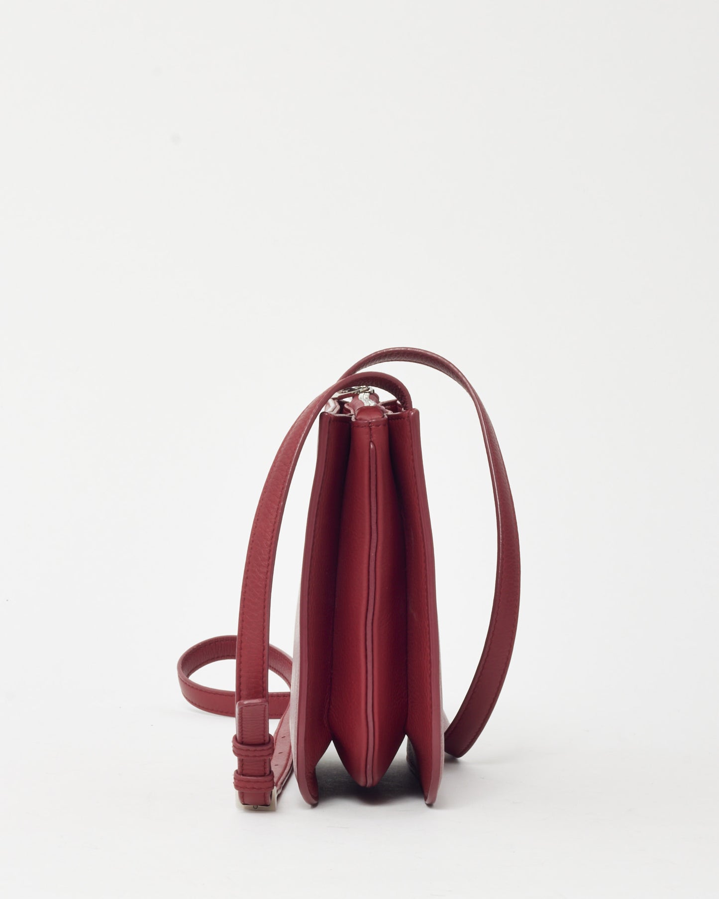 Loro Piana Red Calfskin Leather My Way P Crossbody Bag