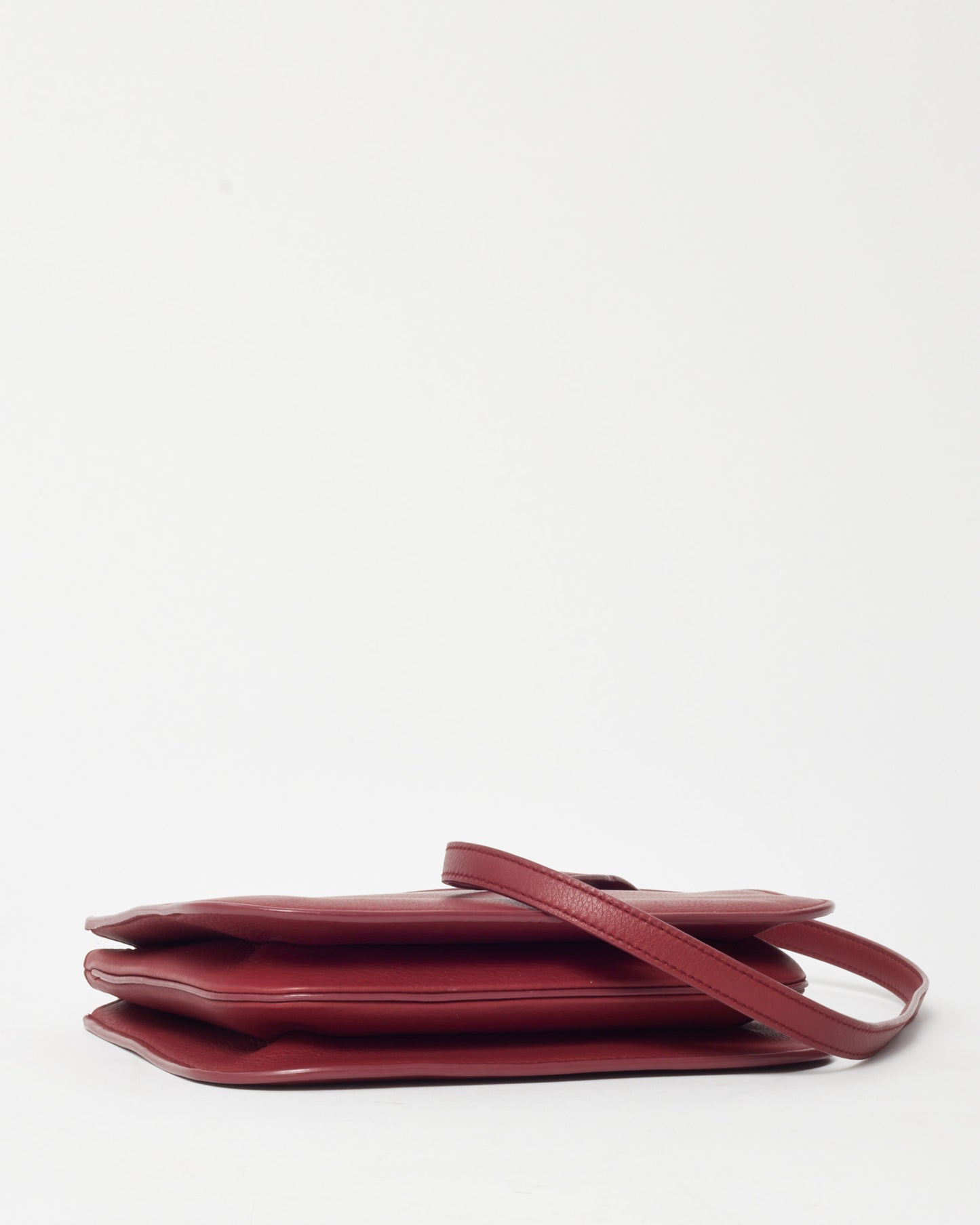 Loro Piana Red Calfskin Leather My Way P Crossbody Bag