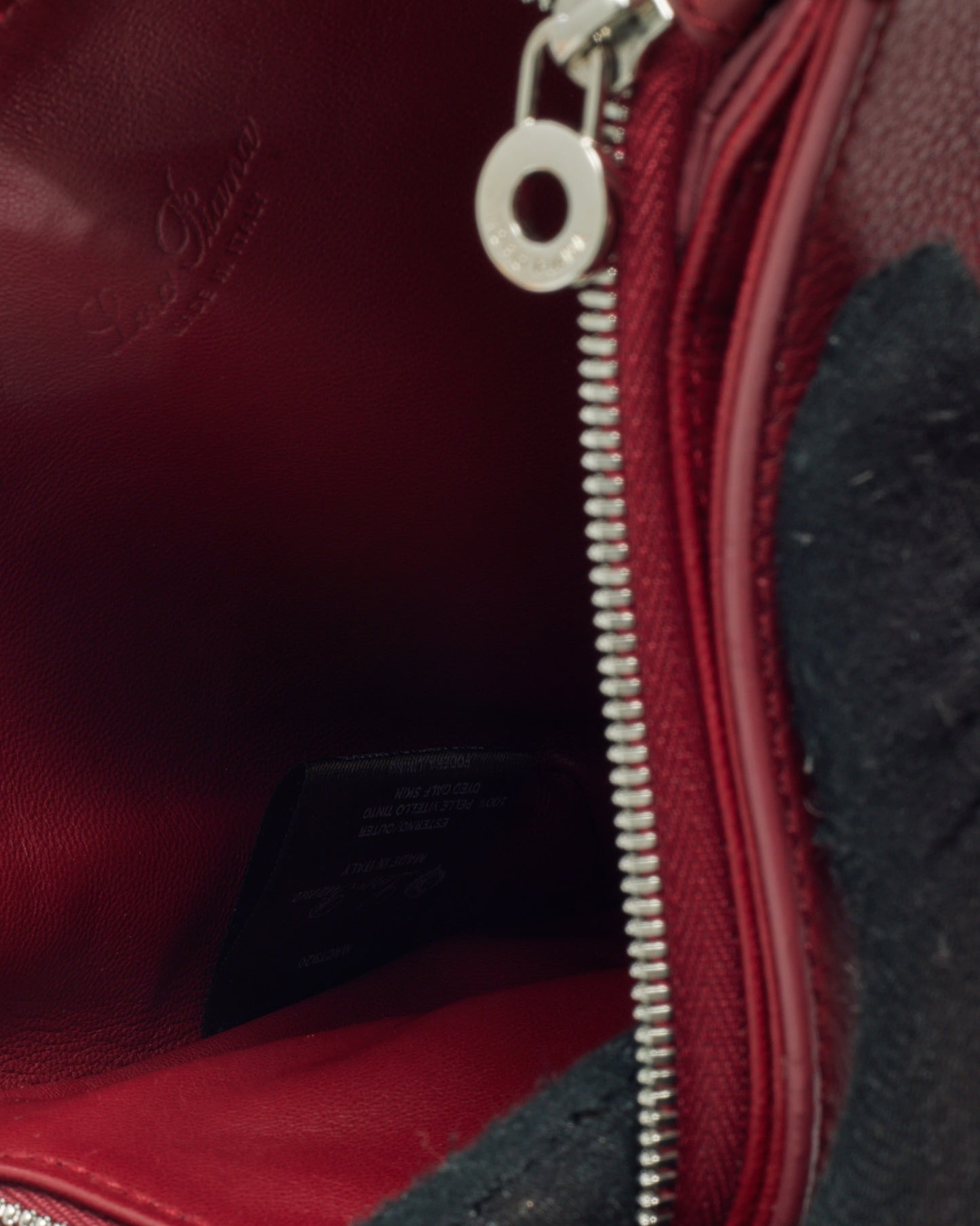 Loro Piana Red Calfskin Leather My Way P Crossbody Bag