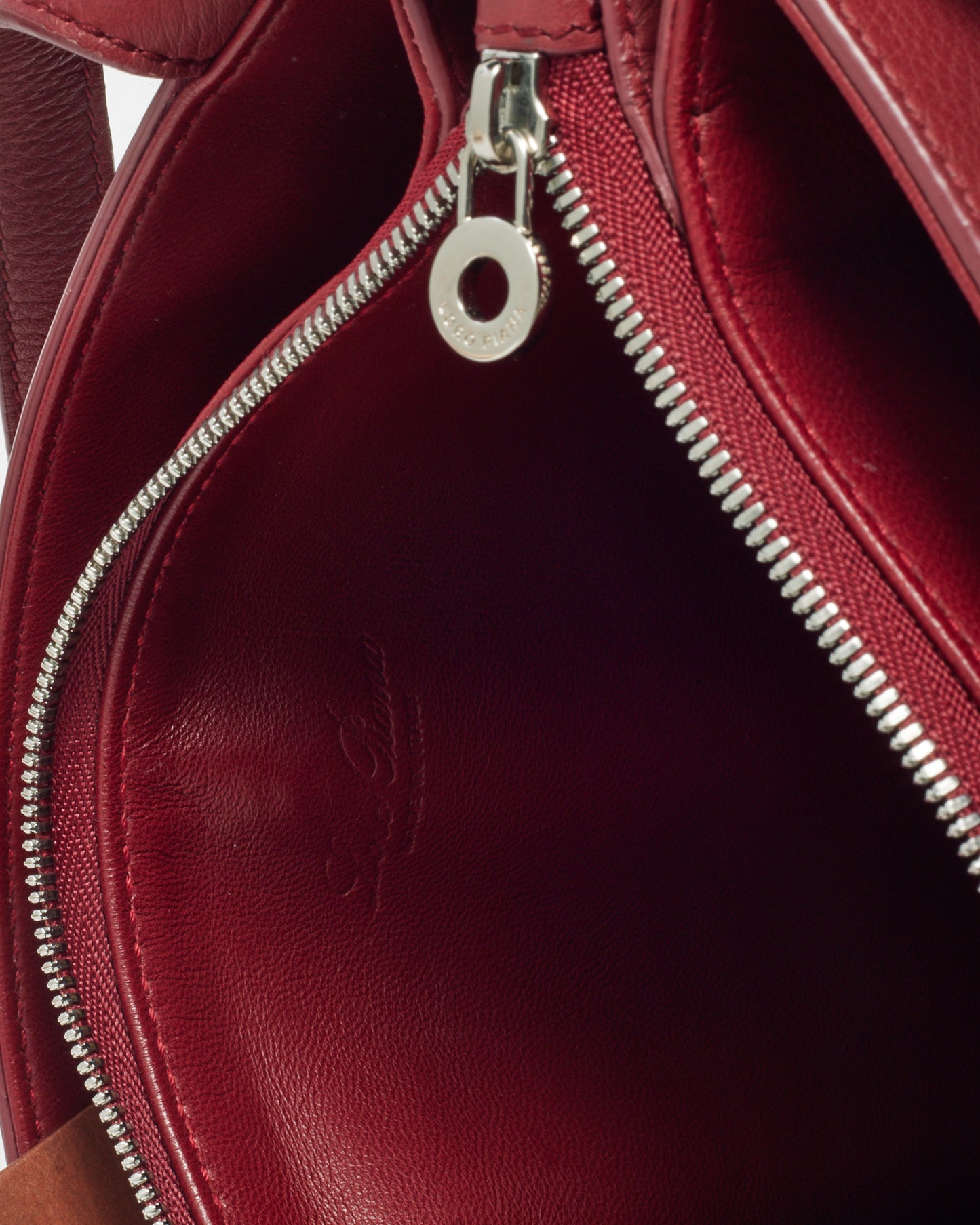 Loro Piana Red Calfskin Leather My Way P Crossbody Bag