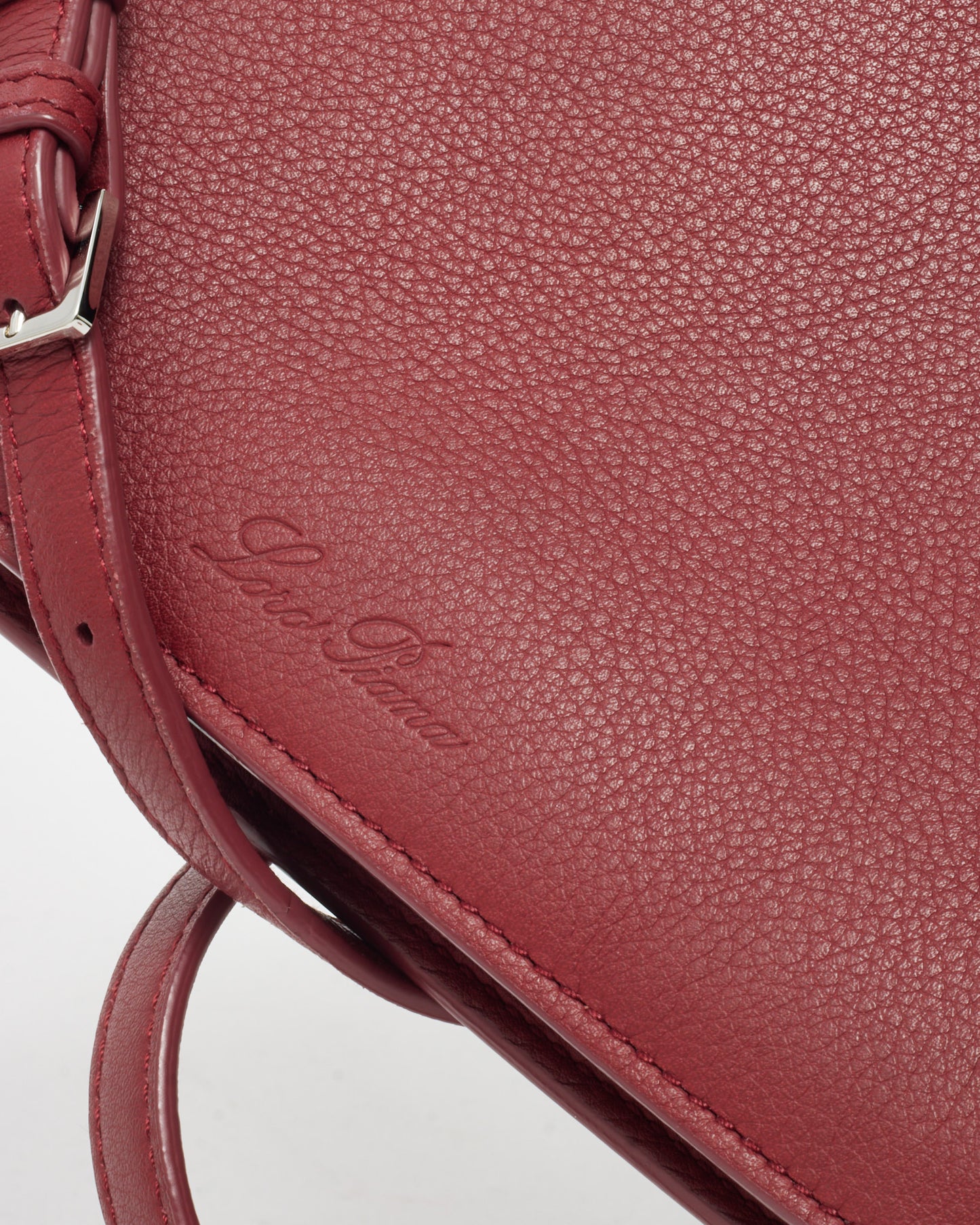 Loro Piana Red Calfskin Leather My Way P Crossbody Bag