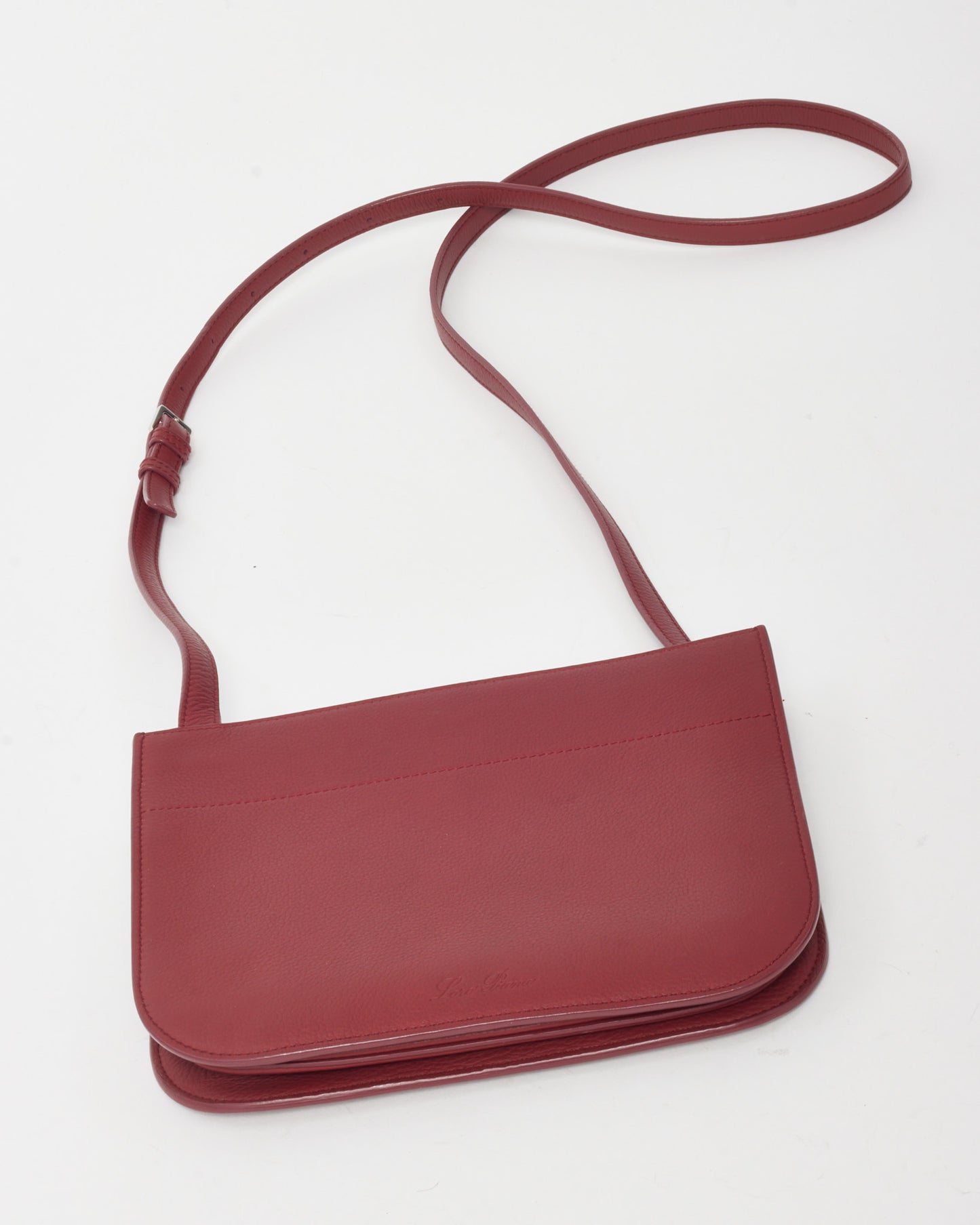 Loro Piana Red Calfskin Leather My Way P Crossbody Bag