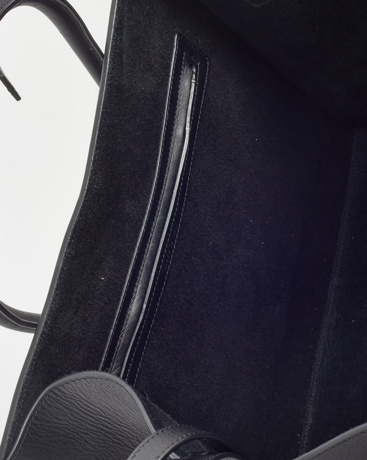 Celine Black Smooth Calfskin Leather Medium Phantom Luggage Tote