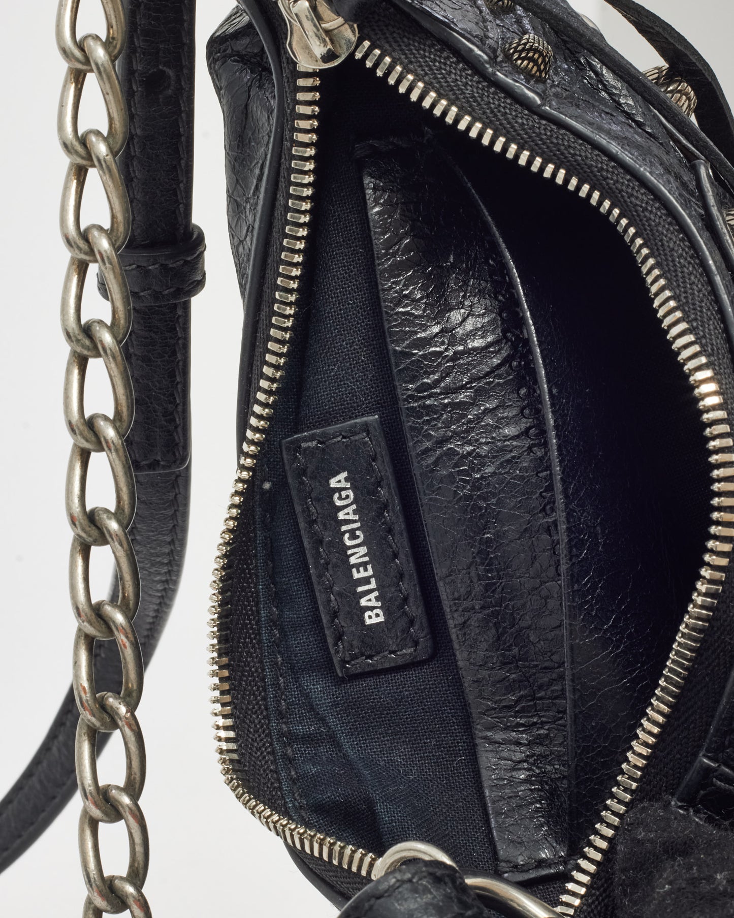 Balenciaga Black Leather Le Cagole Mini Shoulder Bag