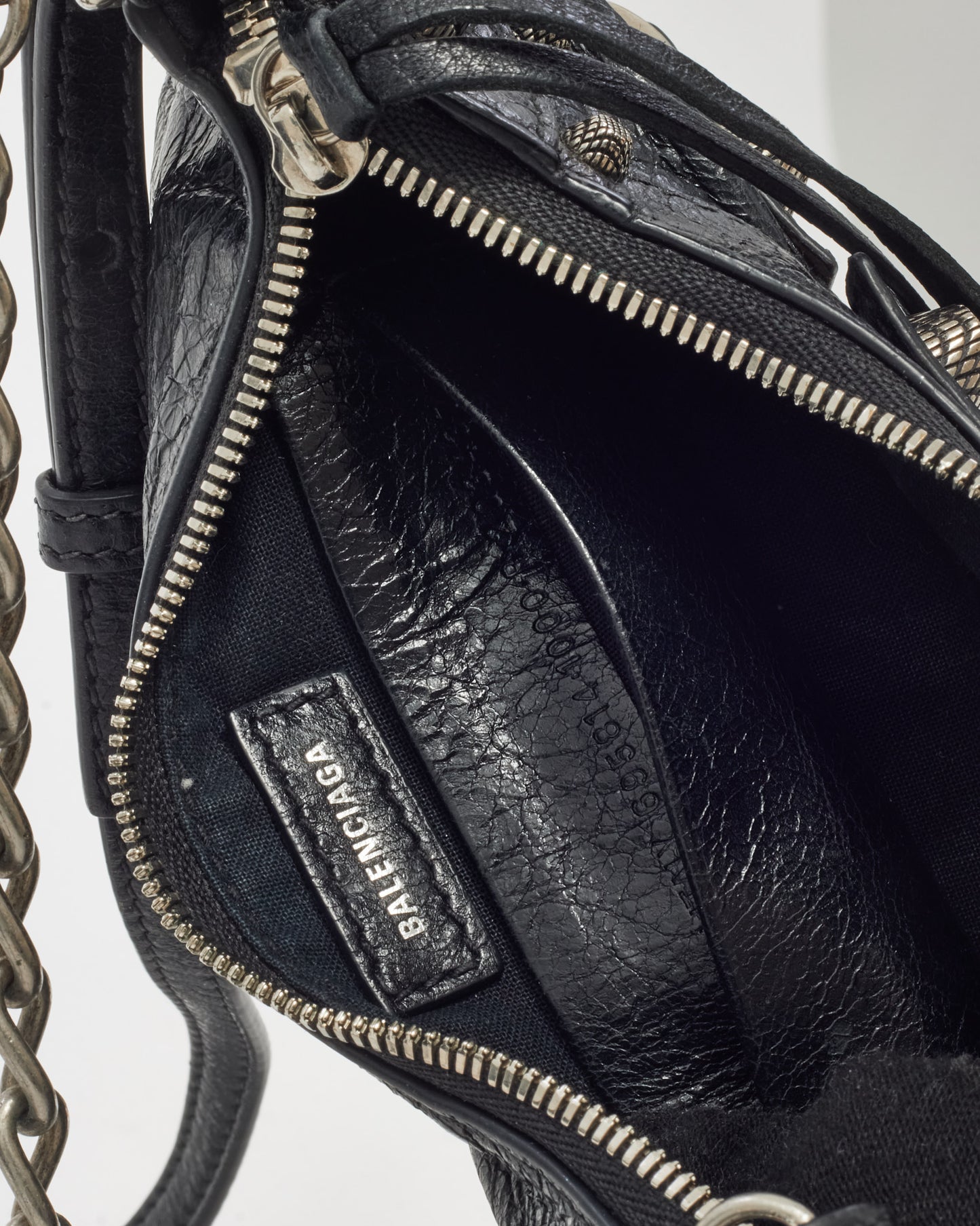 Balenciaga Black Leather Le Cagole Mini Shoulder Bag