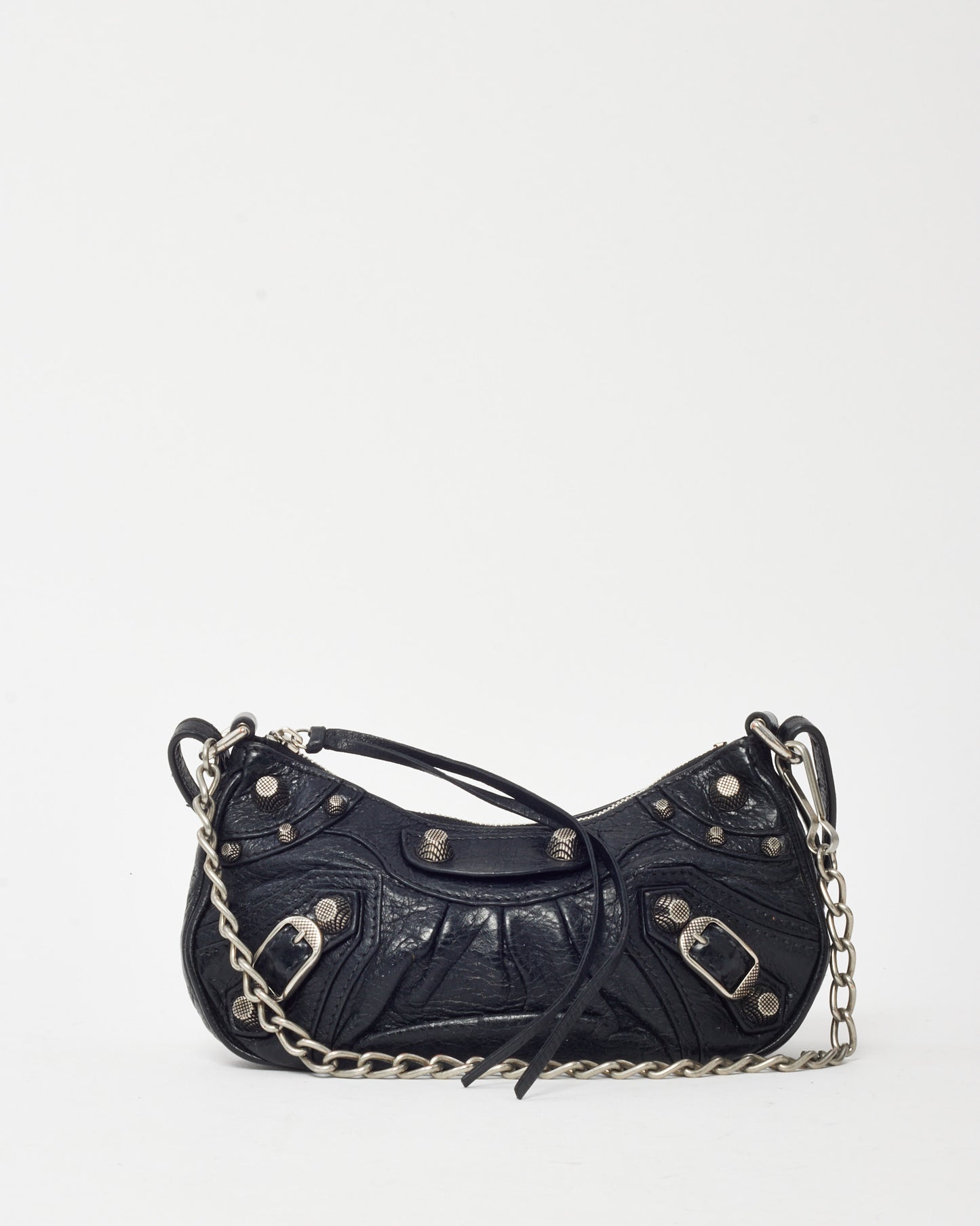 Balenciaga Black Leather Le Cagole Mini Shoulder Bag