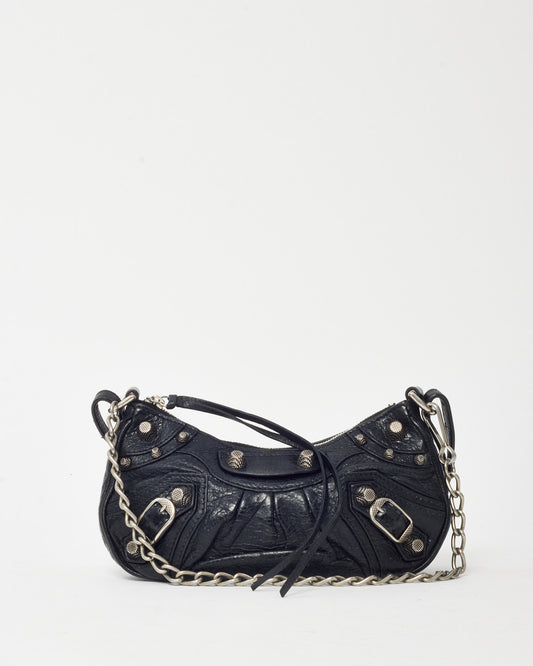 Balenciaga Black Leather Le Cagole Mini Shoulder Bag