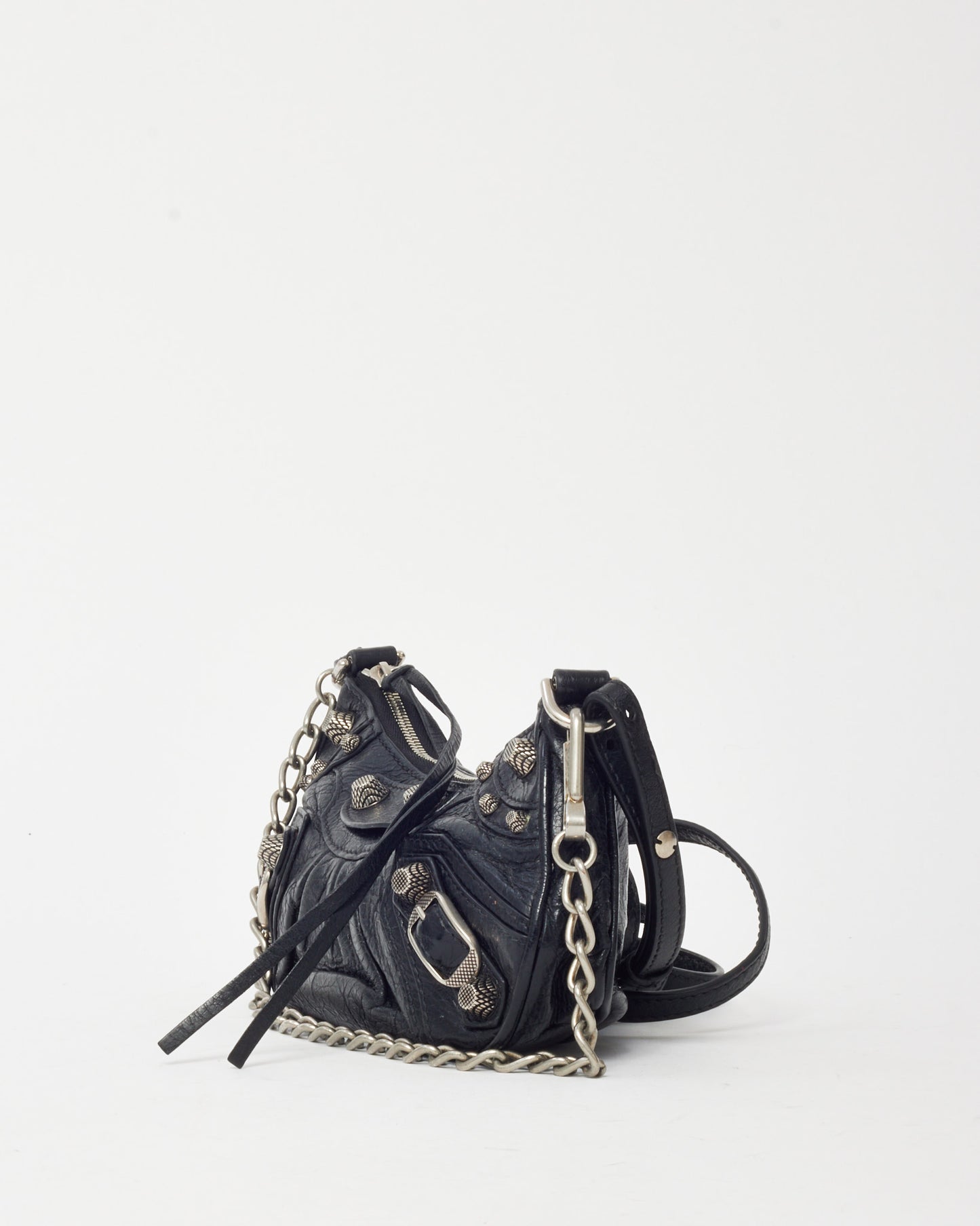 Balenciaga Black Leather Le Cagole Mini Shoulder Bag