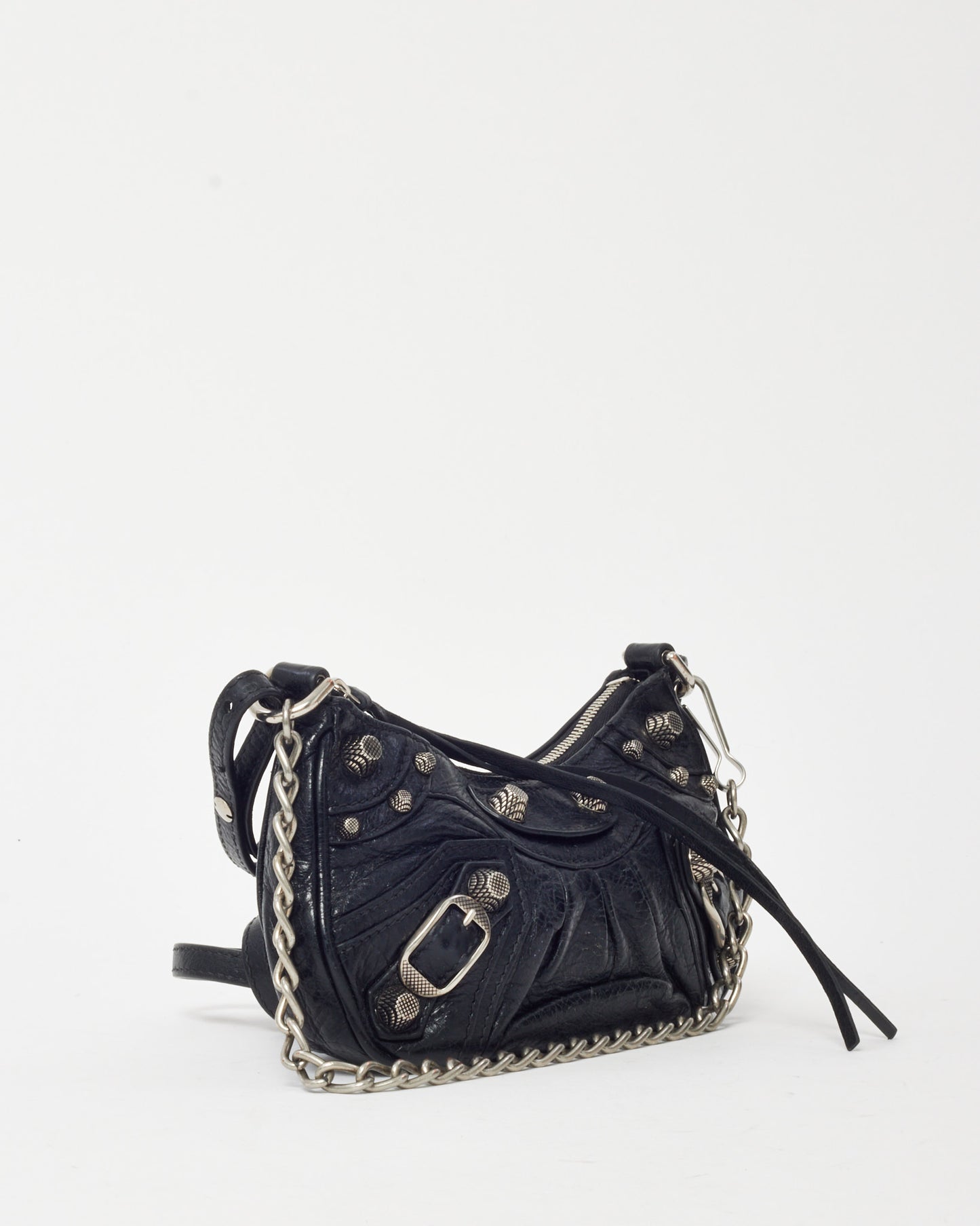 Balenciaga Black Leather Le Cagole Mini Shoulder Bag