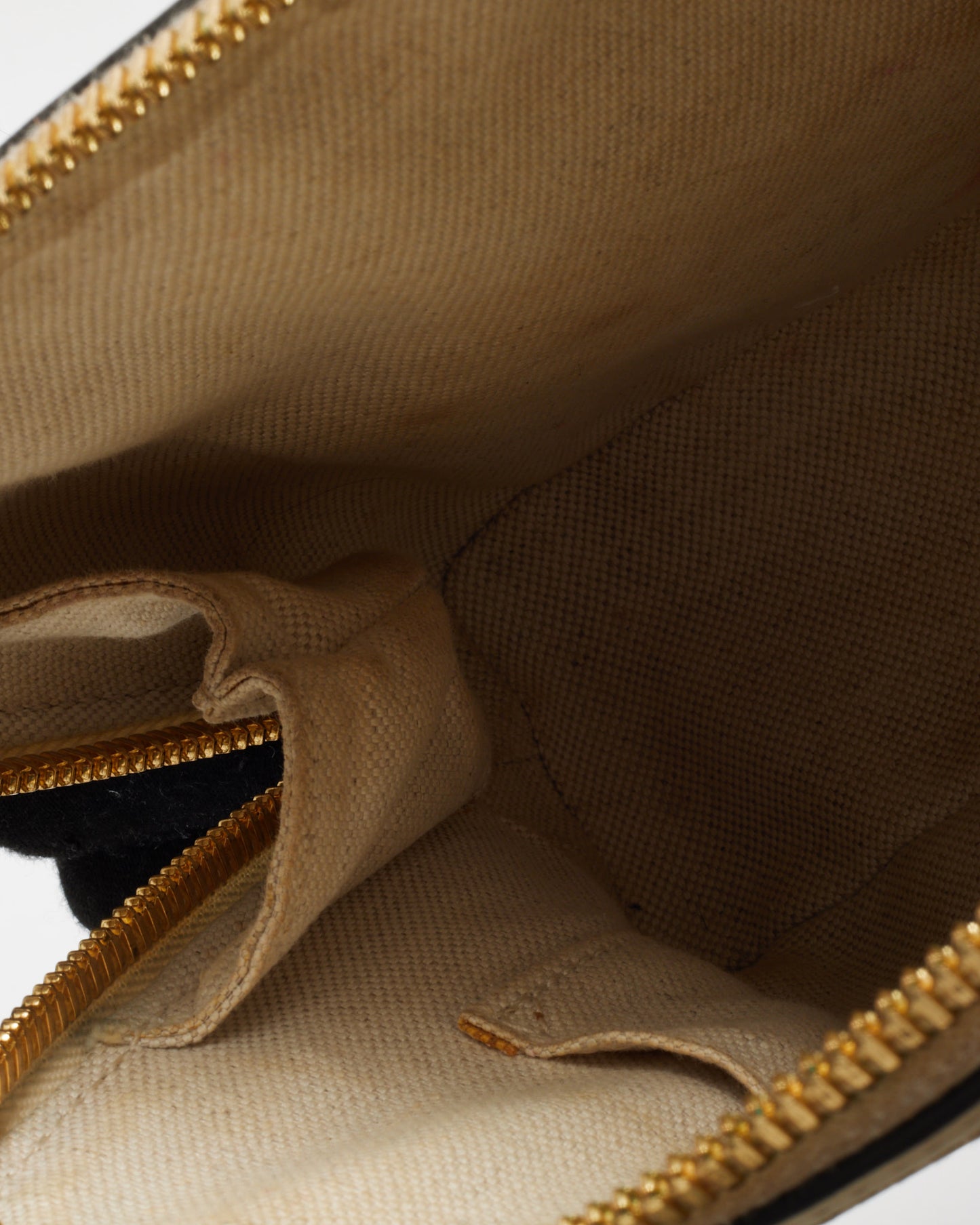 Gucci White and Beige GG Supreme Coated Canvas Mini Horsebit 1955 Top Handle Bag with Strap