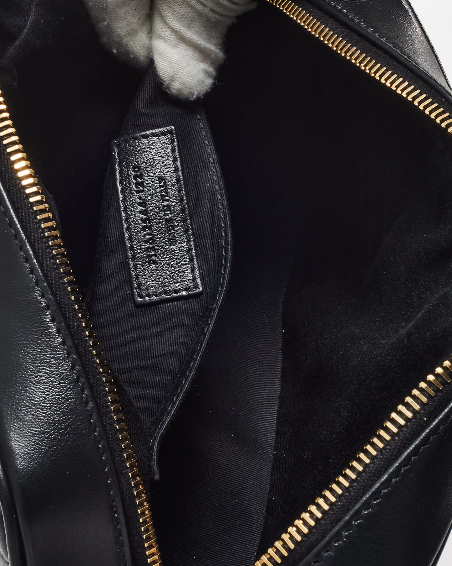 Saint Laurent Black Matelassé Leather GHW Lou Camera Bag
