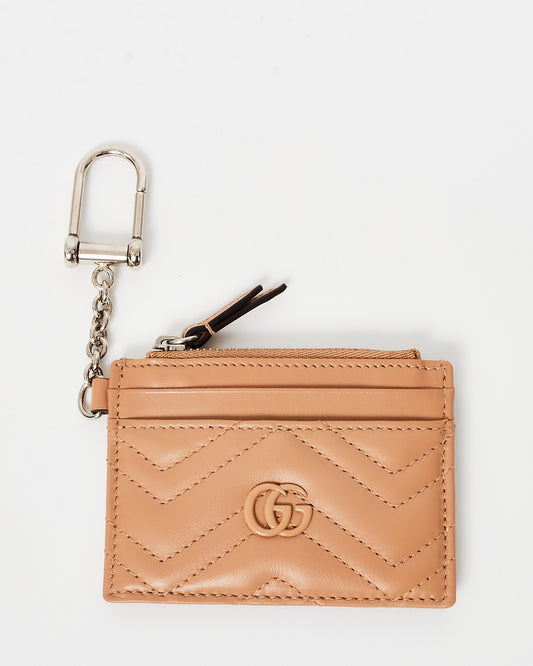 Marmont Keychain Wallet Gg Marmont Key Case Buy Gucci Blush