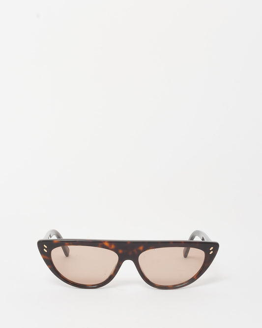 Stella McCartney Brown Tortoise Cat Eye Sunglasses
