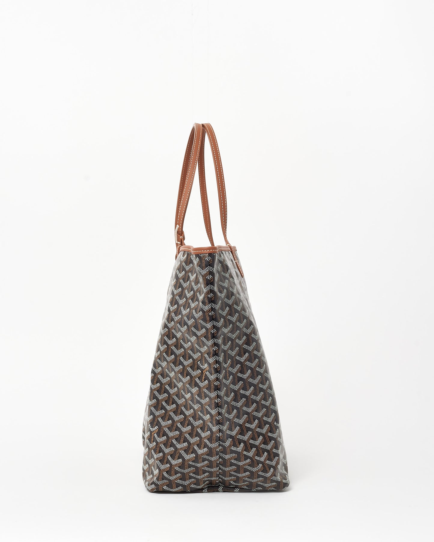 Goyard Black & Tan Monogram Canvas Saint Louis GM Tote W Pouch