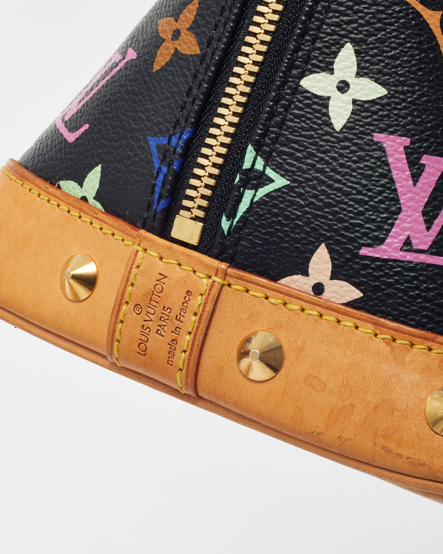 Louis Vuitton Black & Multi Monogram Murakami Coated Canvas Alma PM Bag