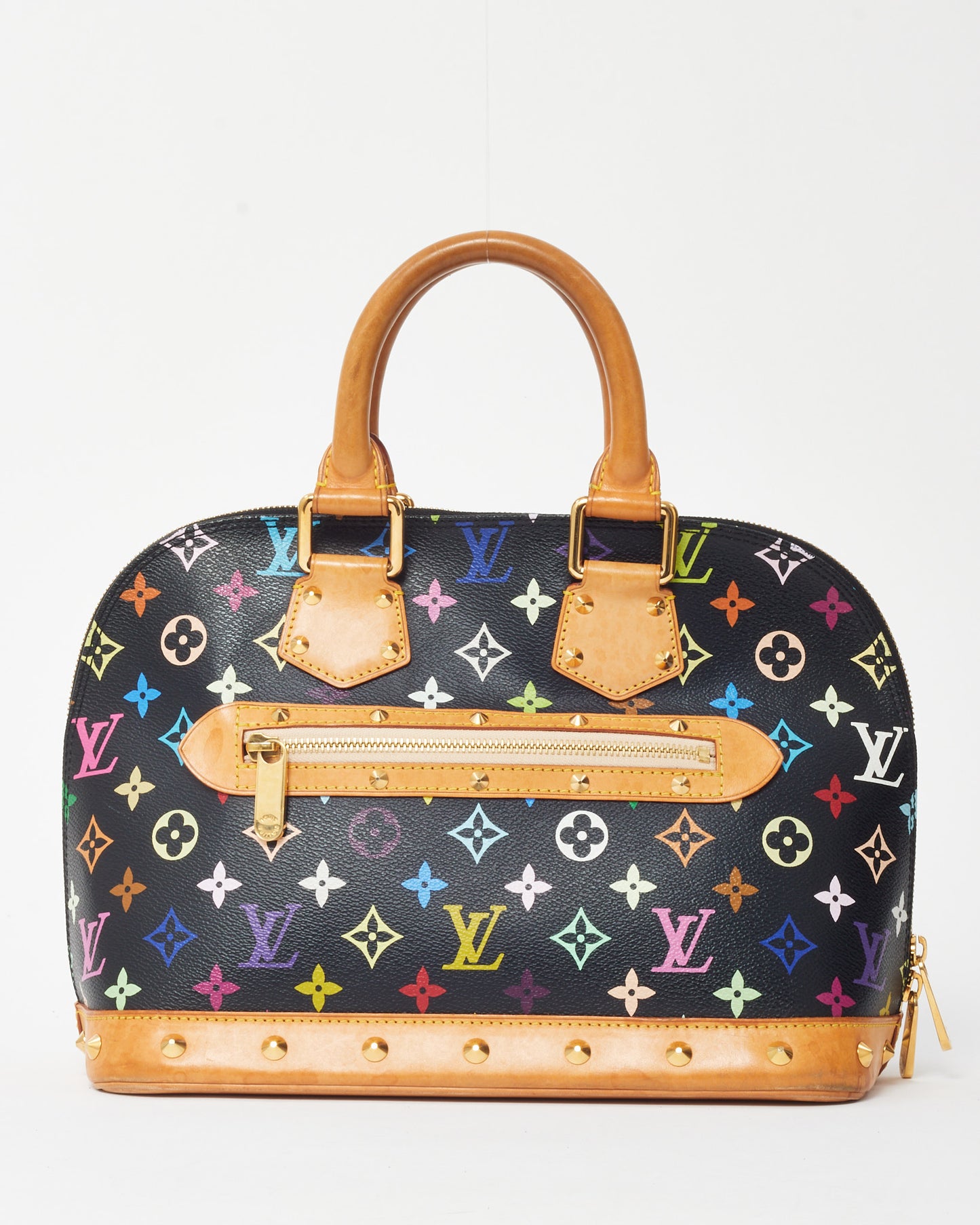 Louis Vuitton Black & Multi Monogram Murakami Coated Canvas Alma PM Bag