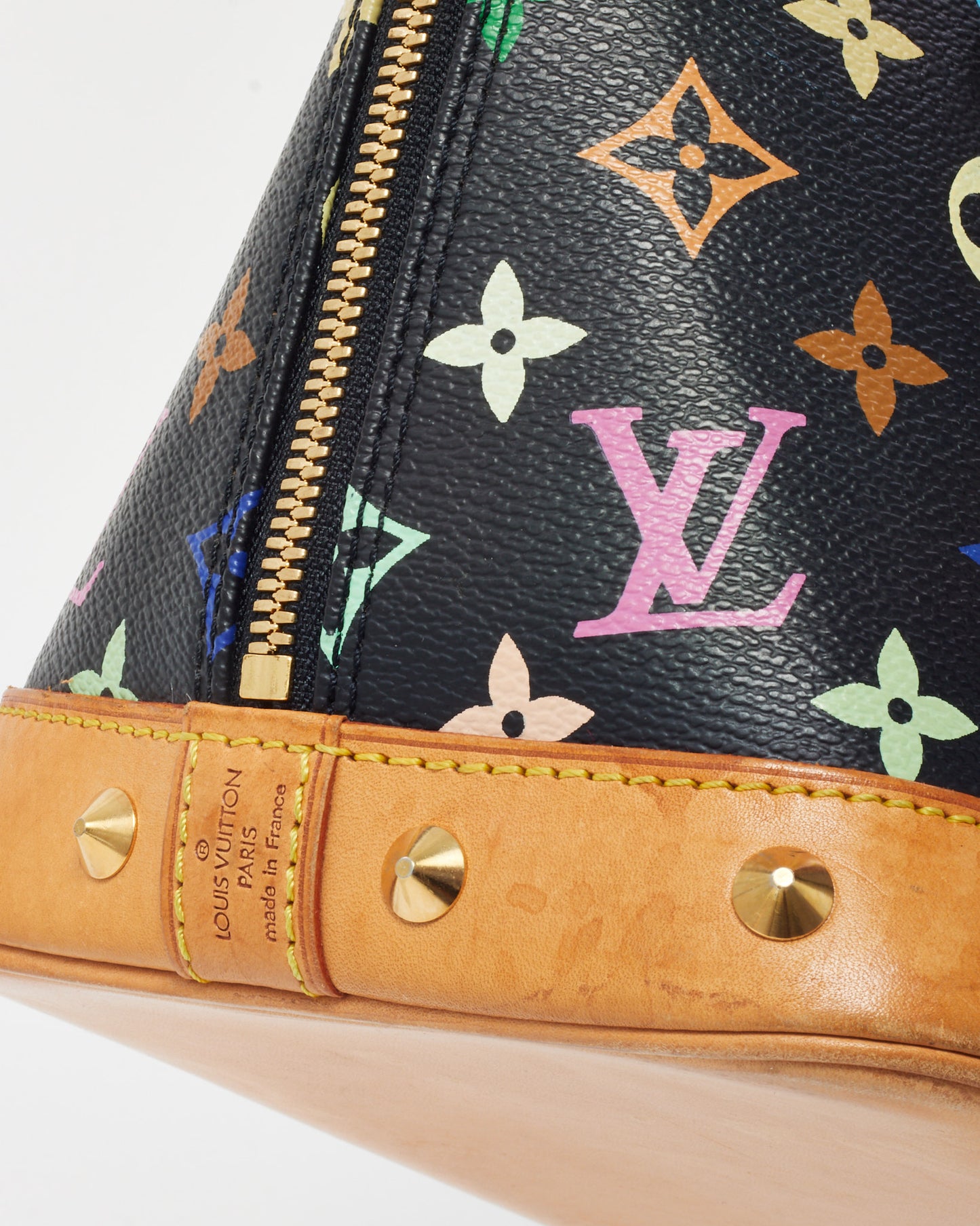 Louis Vuitton Black & Multi Monogram Murakami Coated Canvas Alma PM Bag