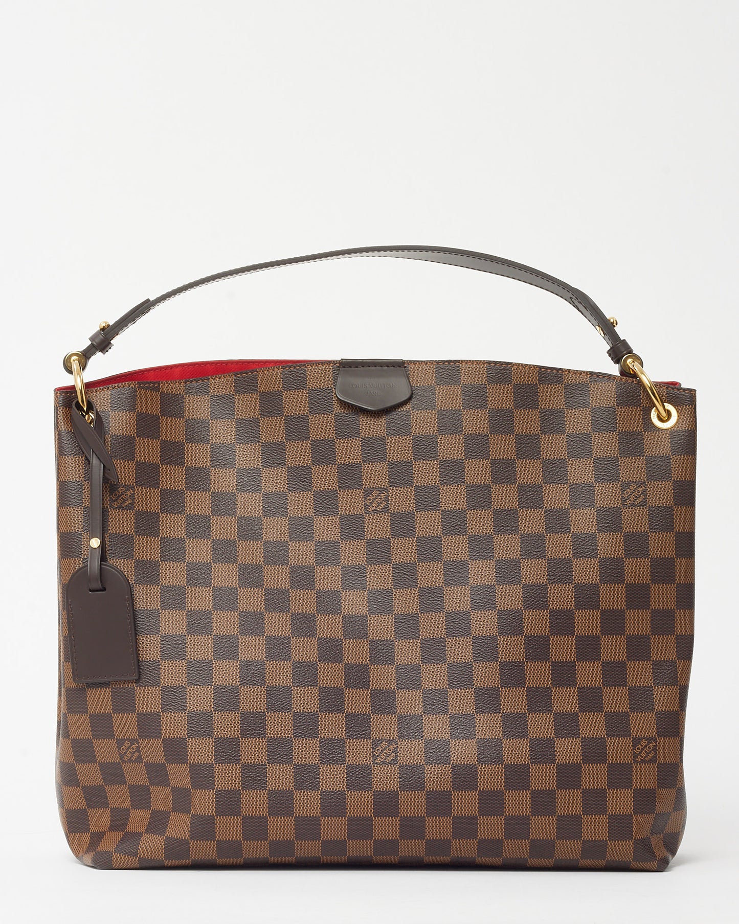Louis Vuitton Damier Ebene Coated Canvas Graceful MM Shoulder Bag