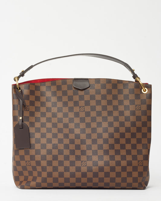 Louis Vuitton Damier Ebene Coated Canvas Graceful MM Shoulder Bag