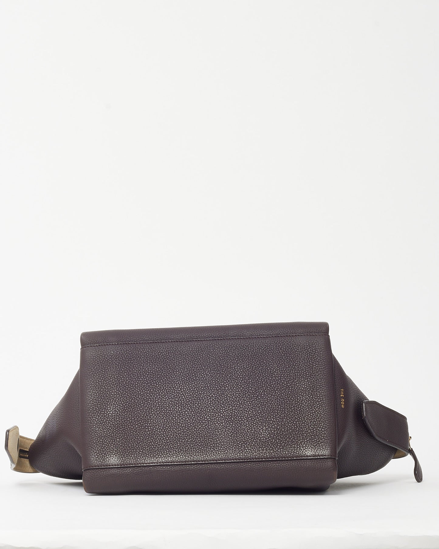 The Row Brown Grained Leather TR1 Tote Bag