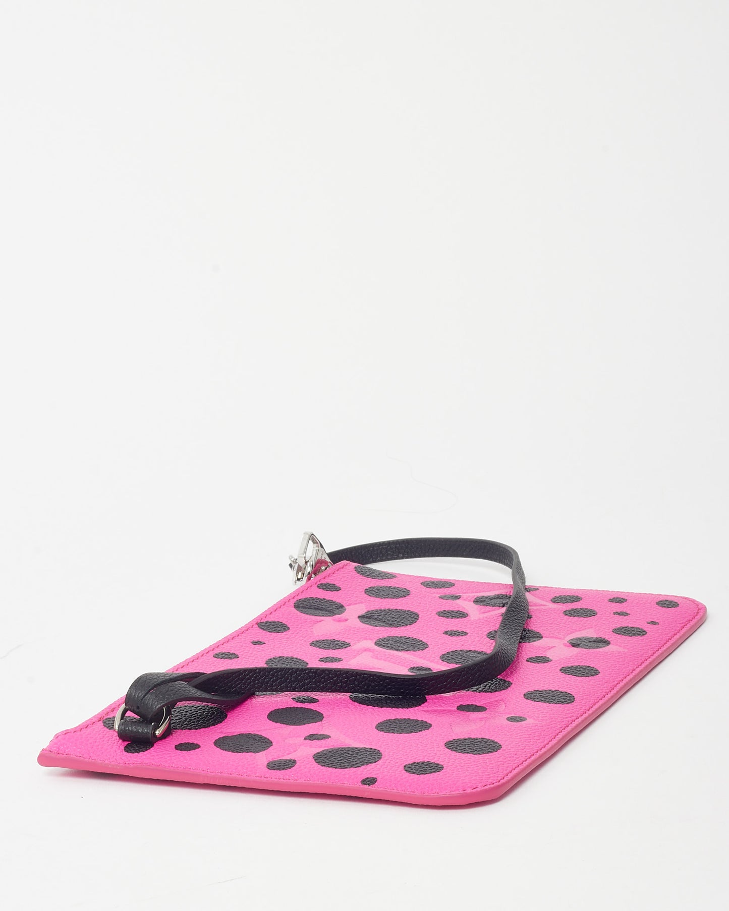 Louis Vuitton x Yayoi Kusama 2023 Pink Monogram Empreinte Leather Infinity Dots Neverfull Pouch