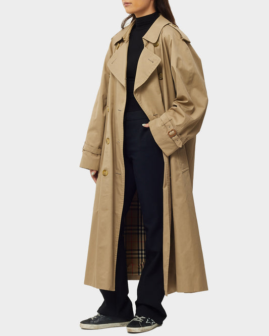 Burberry Vintage Beige Cotton Trench Coat without Belt - 38 / L