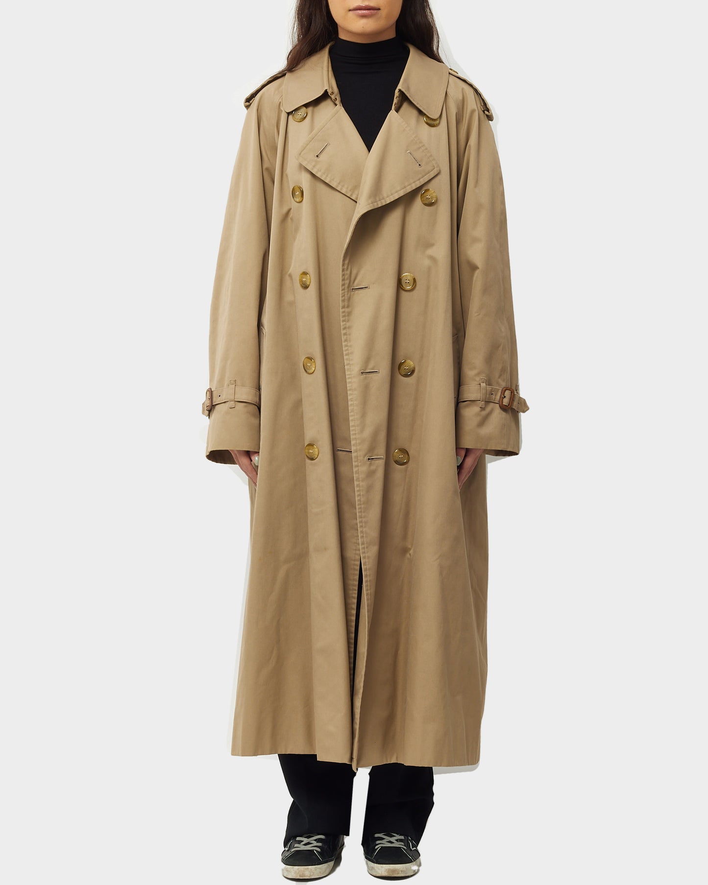Burberry Vintage Beige Cotton Trench Coat without Belt - 38 / L