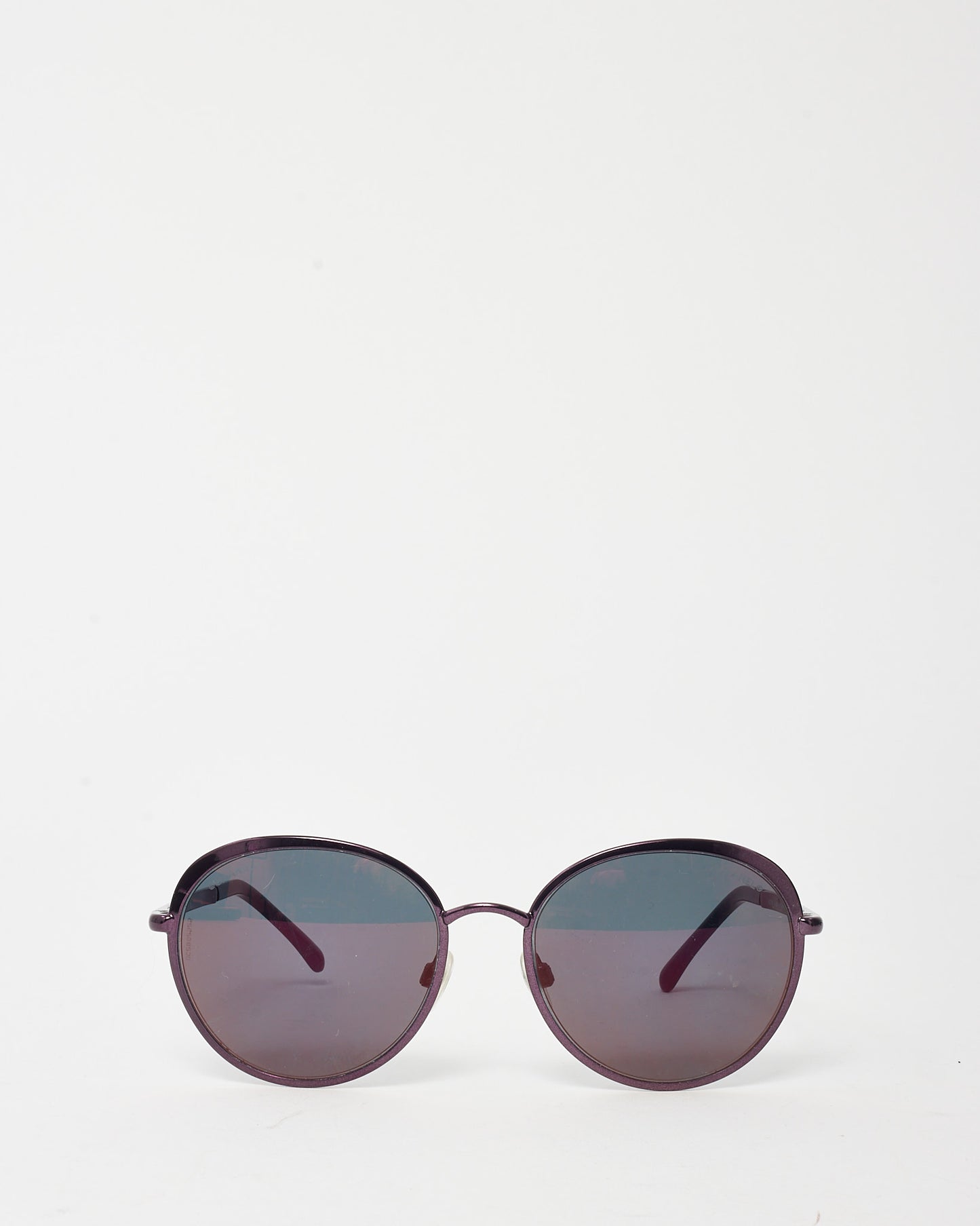 Chanel Deep Purple Metal Round 4206 Sunglasses