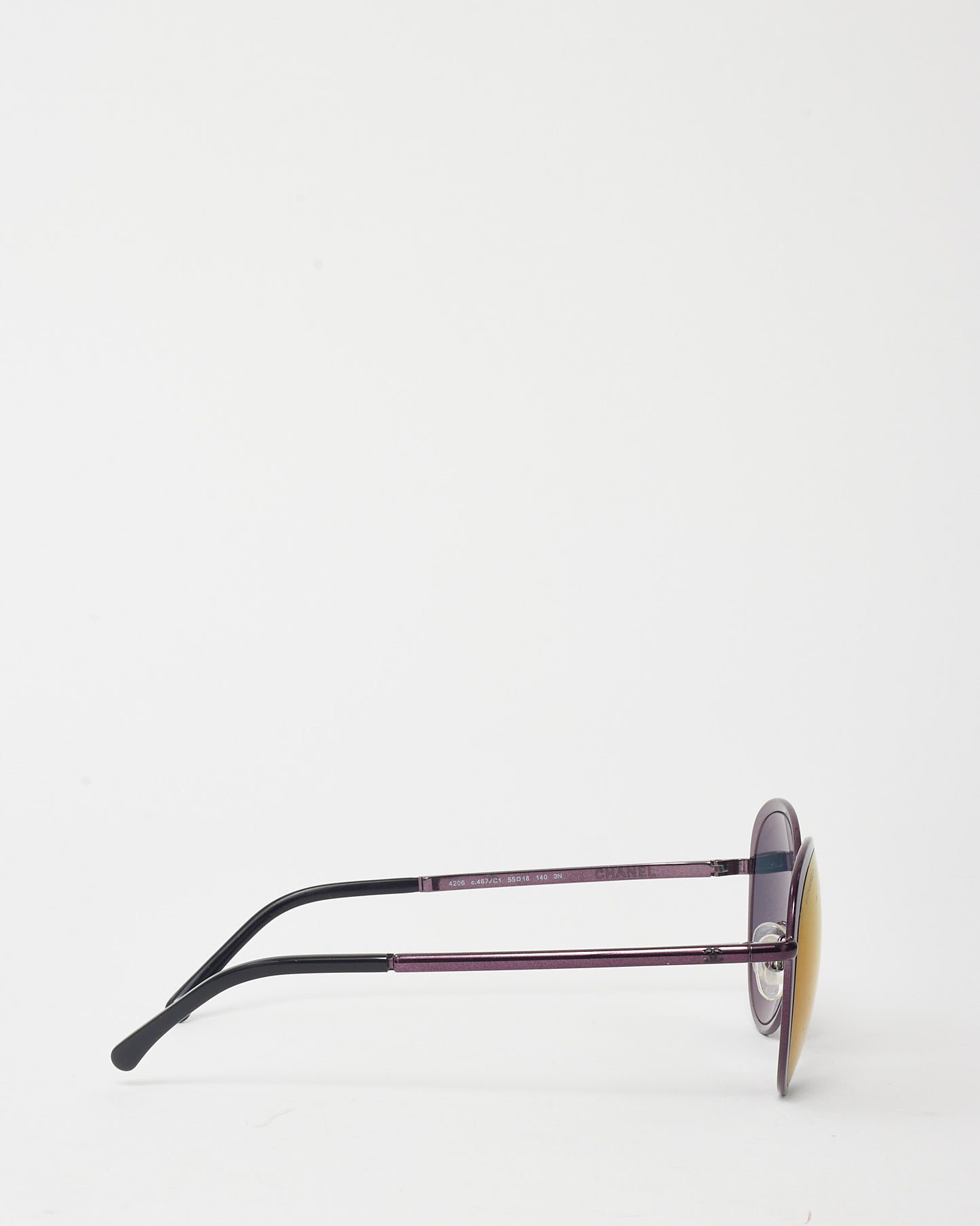 Chanel Deep Purple Metal Round 4206 Sunglasses