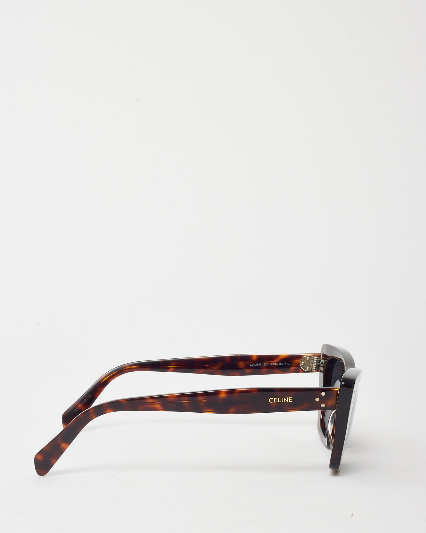 Celine Brown Acetate CL401871 Cat Eye Sunglasses
