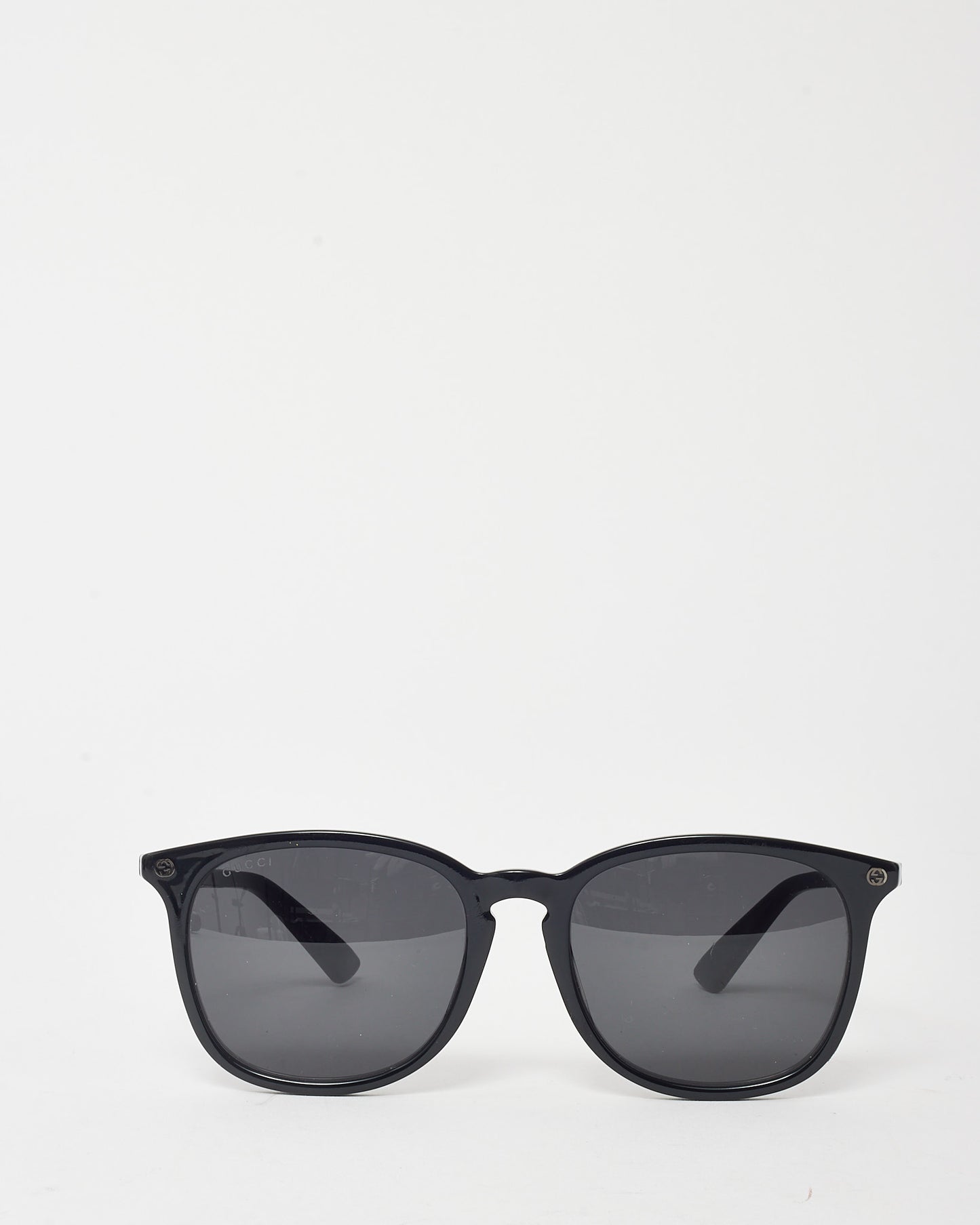 Gucci Black Acetate GG0154SA GG Logo Round Wayfarer Sunglasses