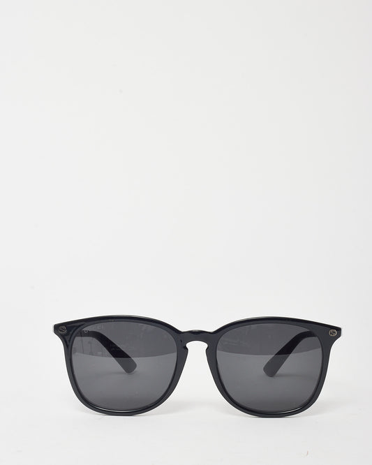 Gucci Black Acetate GG0154SA GG Logo Round Wayfarer Sunglasses