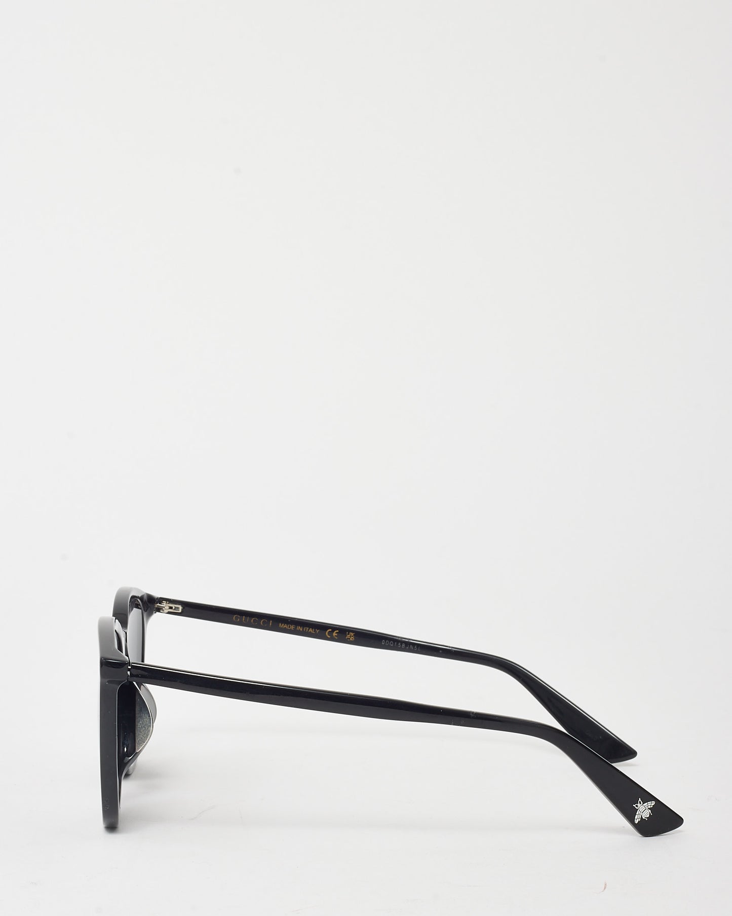 Gucci Black Acetate GG0154SA GG Logo Round Wayfarer Sunglasses