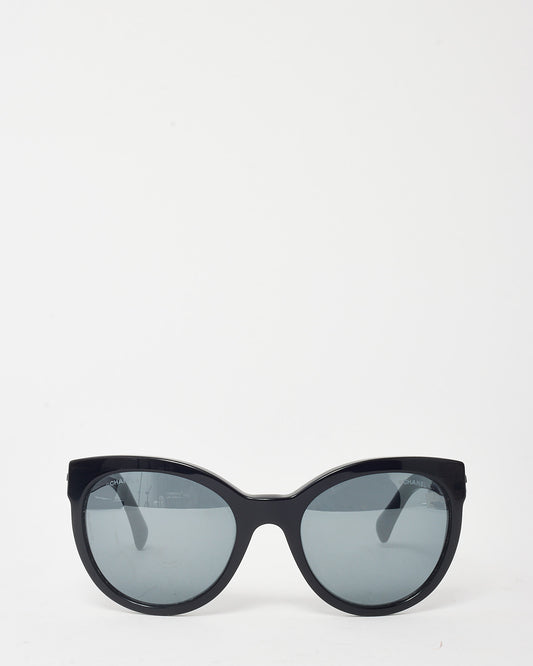 Chanel Black Acetate Boy Brick Cat-Eye 5315 Sunglasses