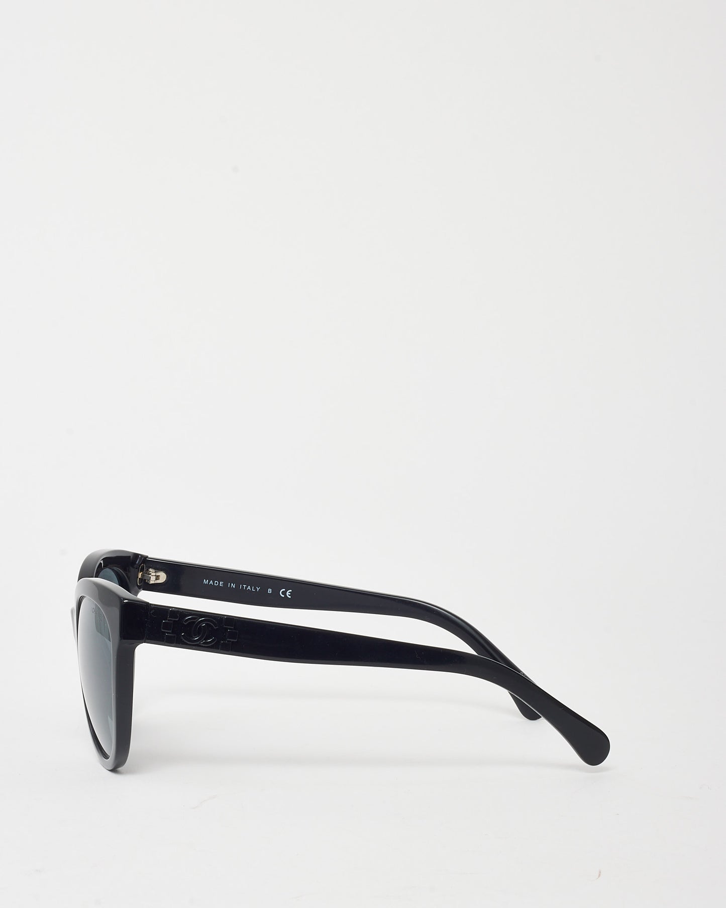 Chanel Black Acetate Boy Brick Cat-Eye 5315 Sunglasses