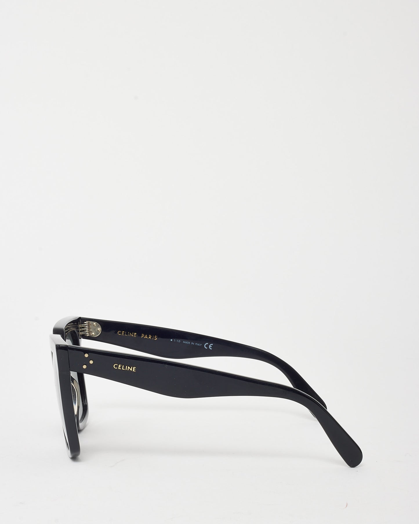 Celine Black Acetate Oversized Rectangular CL4055 Sunglasses
